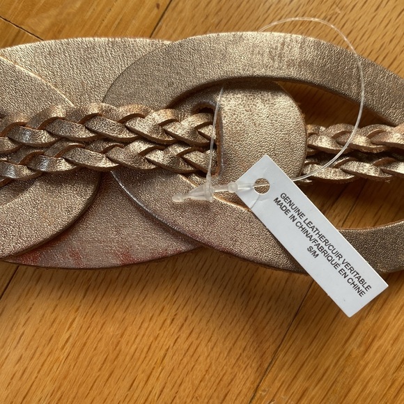 NWT Anthropologie leather rose gold belt - Picture 6 of 7